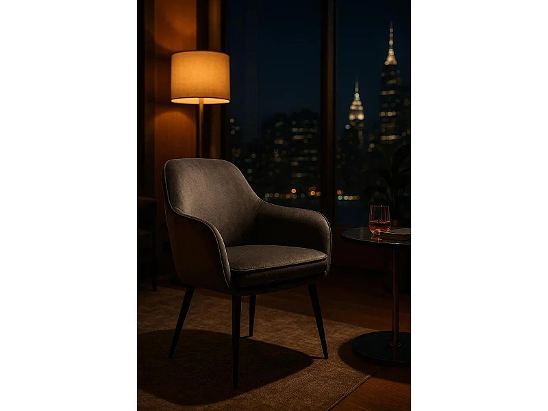 Sillas Comedor - Silla Chic Black - Gris oscuro