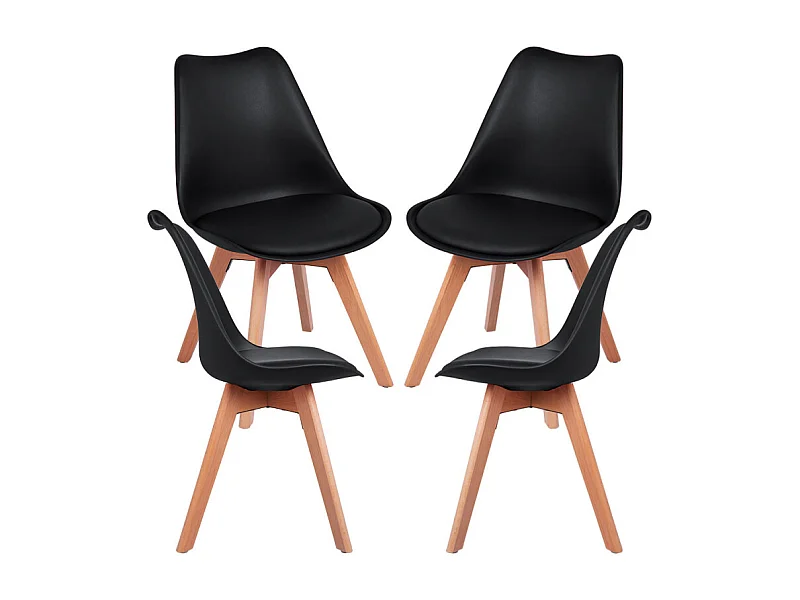 Packs Sillas Comedor - Pack 4 Sillas Synk Basic - Negro