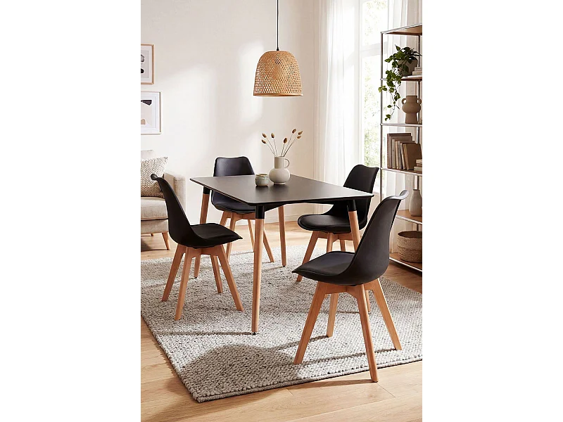 Packs Sillas Comedor - Pack 4 Sillas Synk Basic - Negro