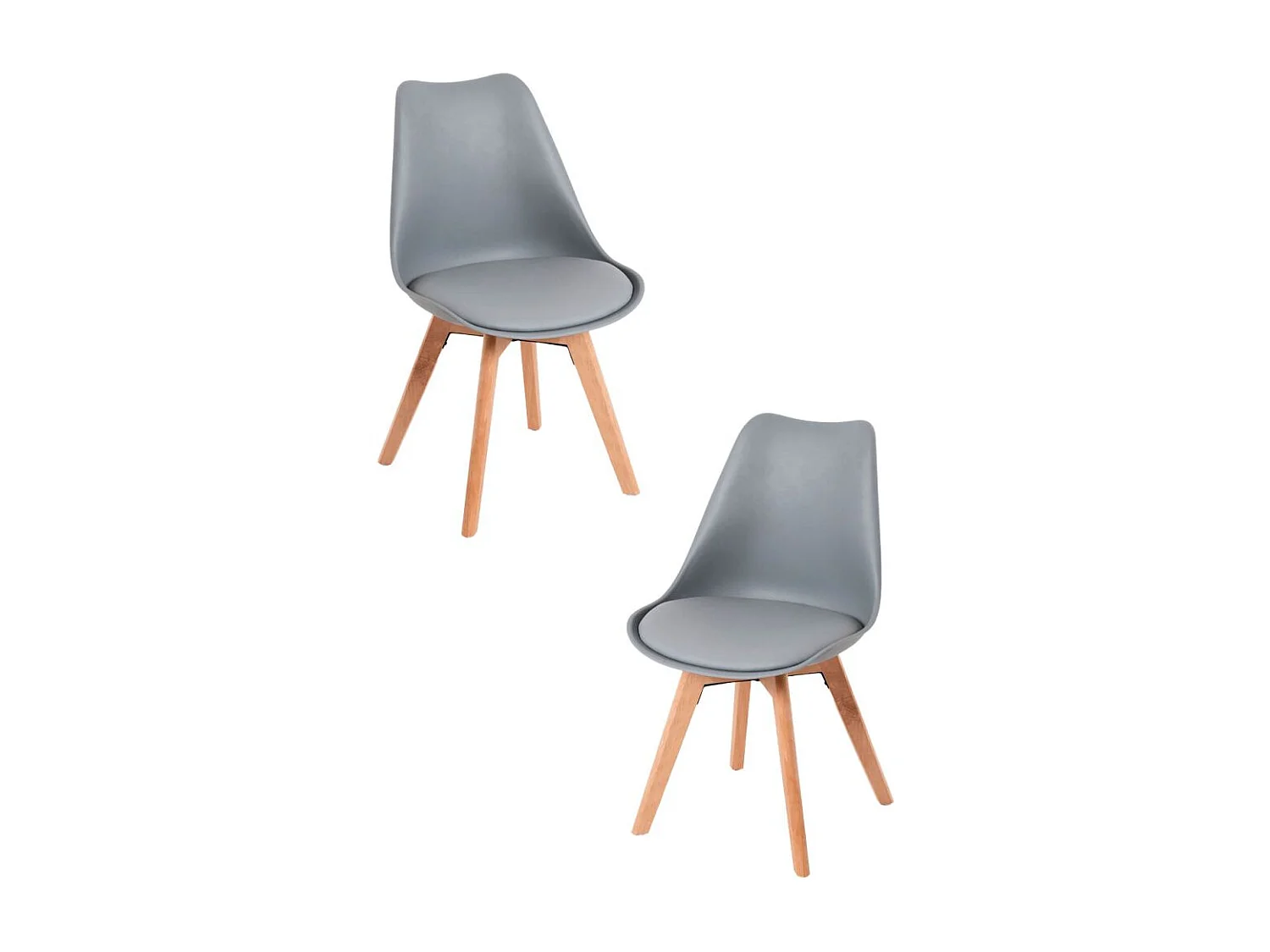 Packs Sillas Comedor - Pack 2 Sillas Synk Basic - Gris claro