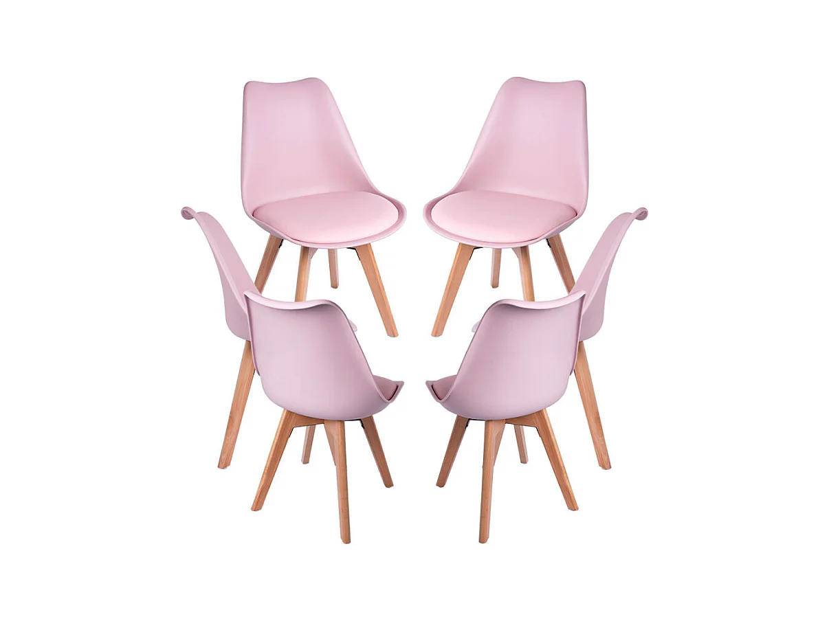 Packs Sillas Comedor - Pack 6 Sillas Synk Basic - Rosa