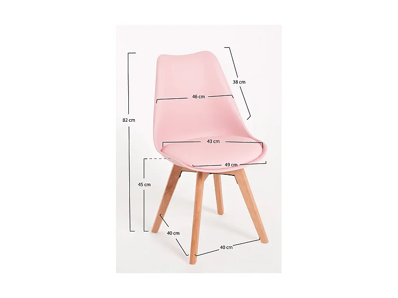 Packs Sillas Comedor - Pack 6 Sillas Synk Basic - Rosa