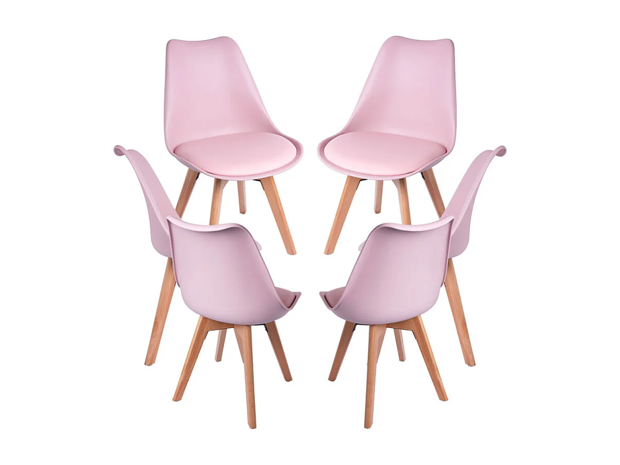 Packs Sillas Comedor - Pack 6 Sillas Synk Basic - Rosa