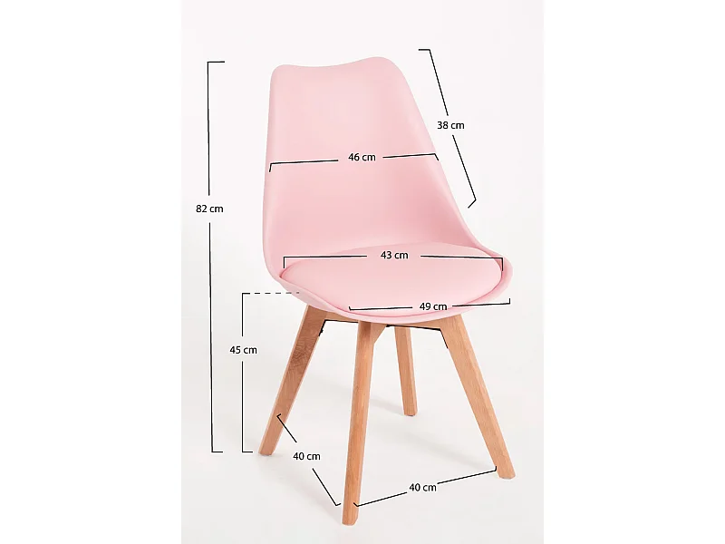 Packs Sillas Comedor - Pack 6 Sillas Synk Basic - Rosa