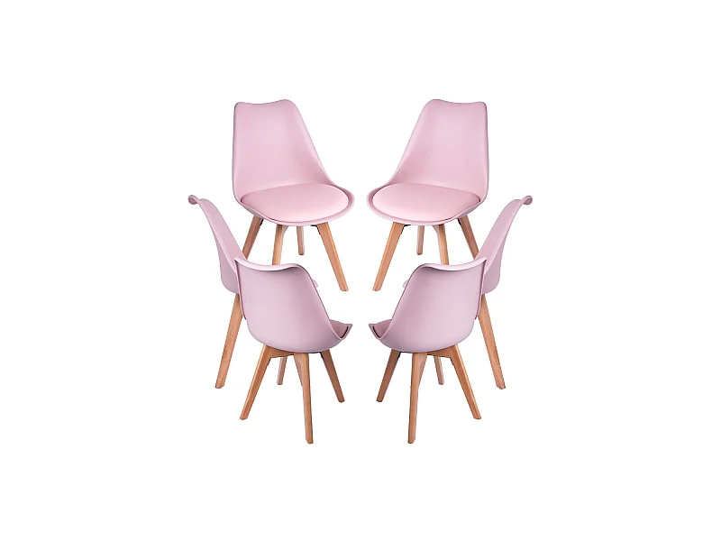 Packs Sillas Comedor - Pack 6 Sillas Synk Basic - Rosa