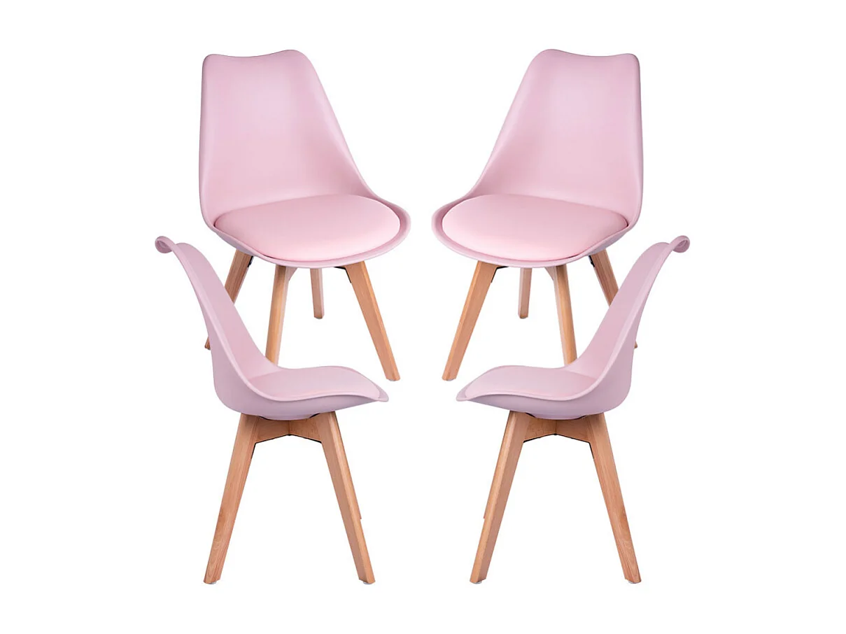 Packs Sillas Comedor - Pack 4 Sillas Synk Basic - Rosa