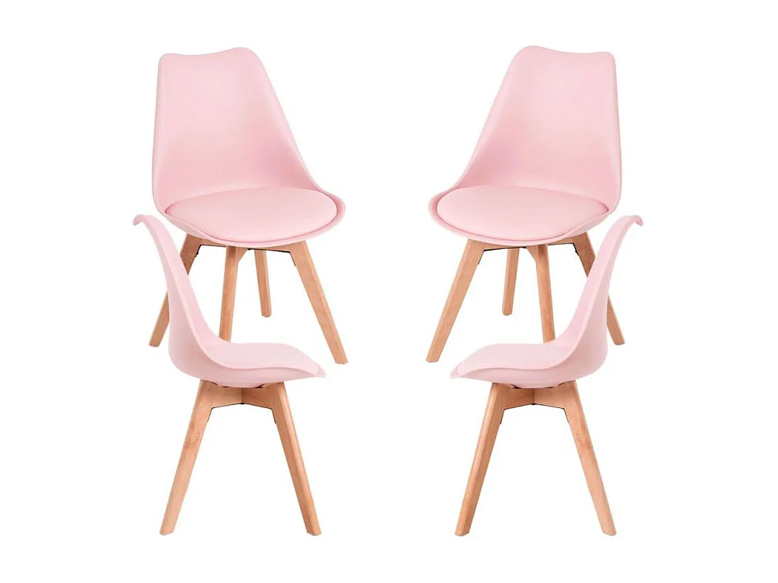 Packs Sillas Comedor - Pack 4 Sillas Synk Basic - Rosa