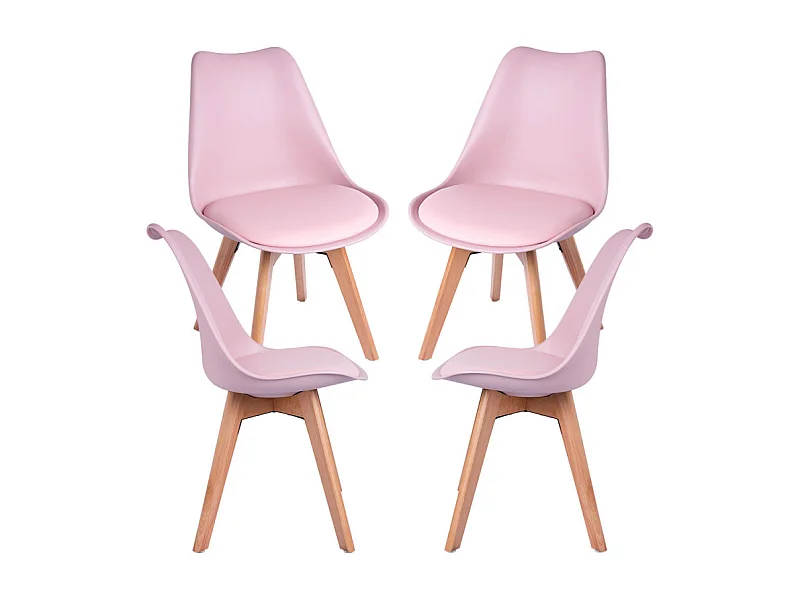 Packs Sillas Comedor - Pack 4 Sillas Synk Basic - Rosa