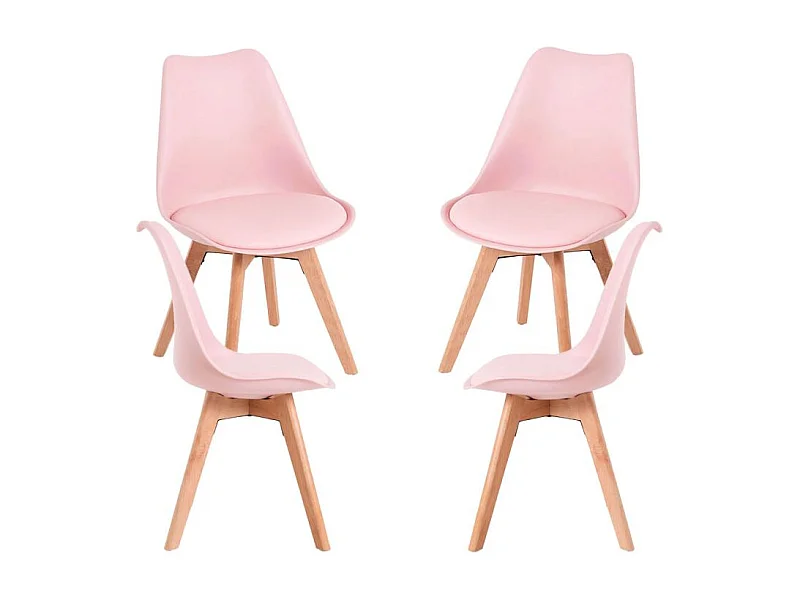 Packs Sillas Comedor - Pack 4 Sillas Synk Basic - Rosa