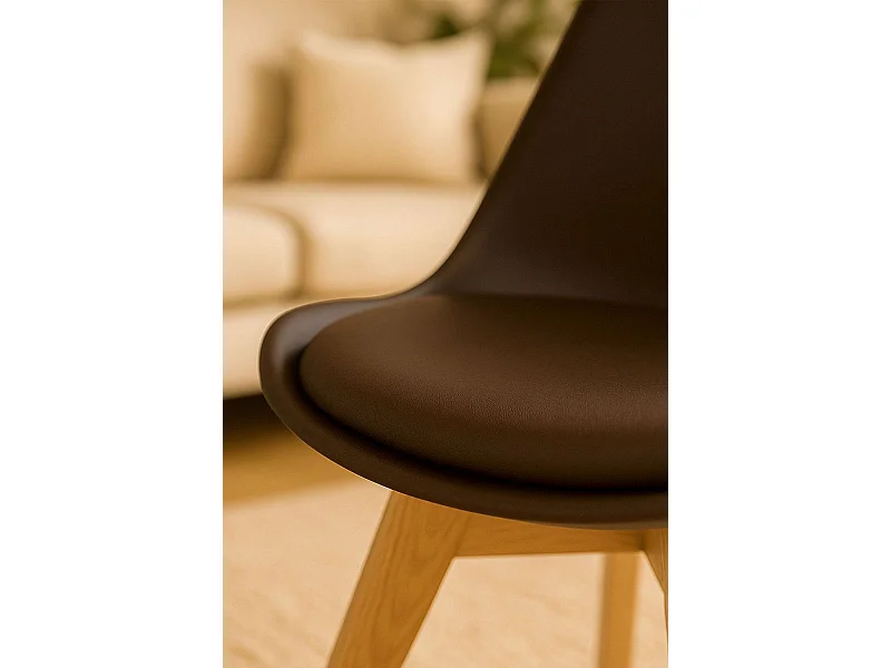 Sillas Comedor - Silla Synk Basic - Marrón