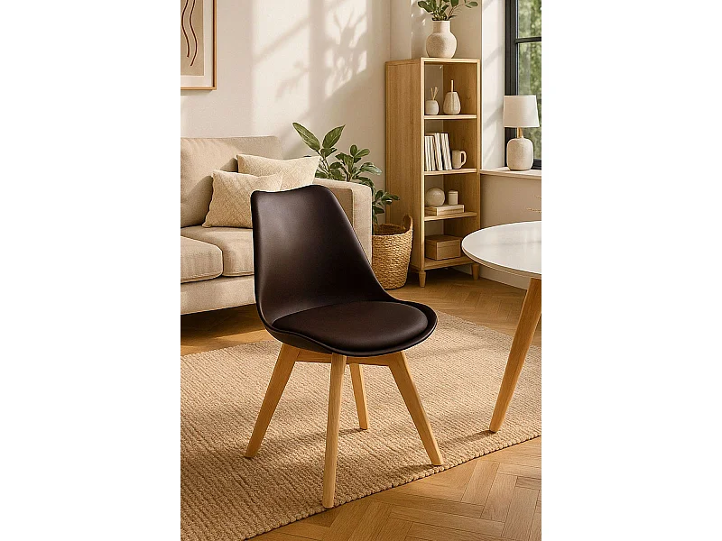 Sillas Comedor - Silla Synk Basic - Marrón