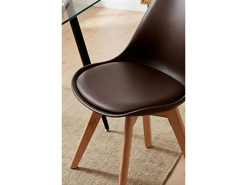 Sillas Comedor - Silla Synk Basic - Marrón