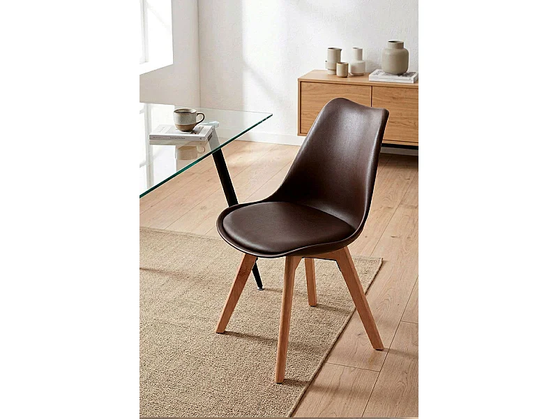 Sillas Comedor - Silla Synk Basic - Marrón