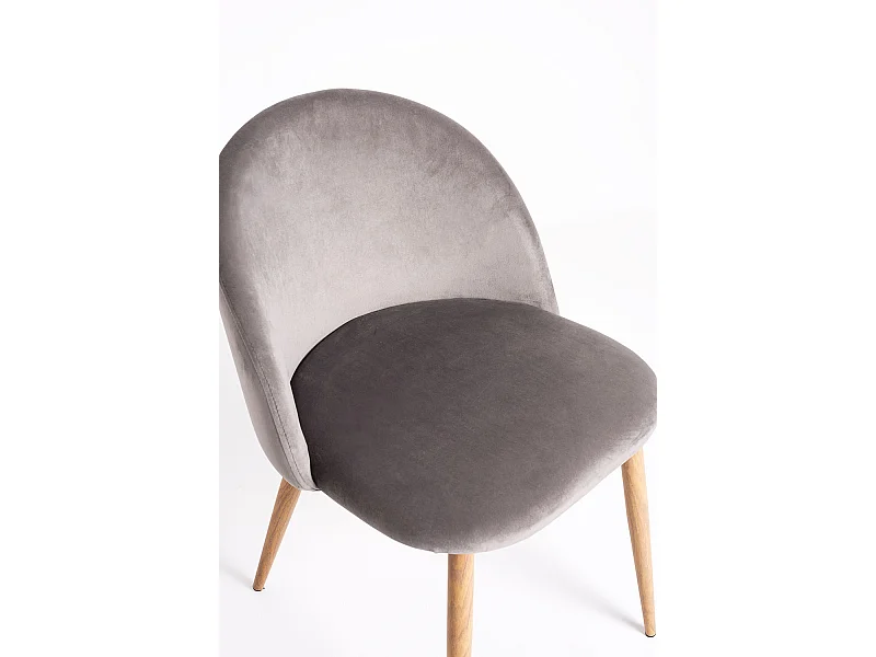 Packs Sillas Comedor - Pack 6 Sillas Vint Terciopelo - Gris