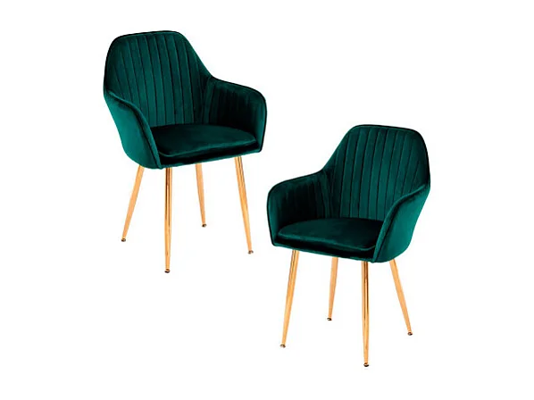 Packs Sillas Comedor - Pack 2 Sillas Chic Golden - Verde