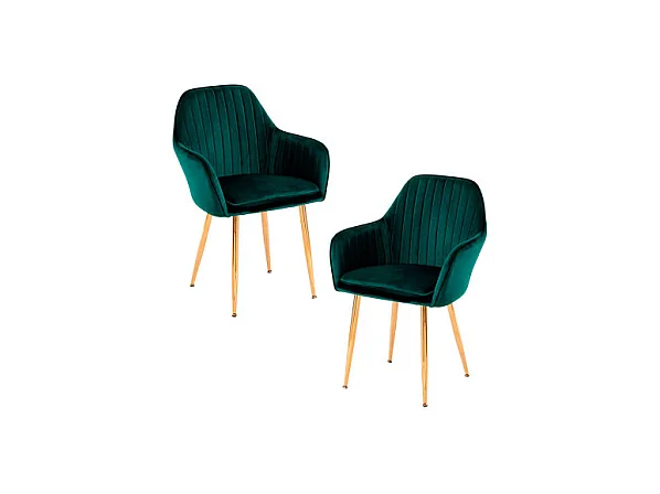 Packs Sillas Comedor - Pack 2 Sillas Chic Golden - Verde