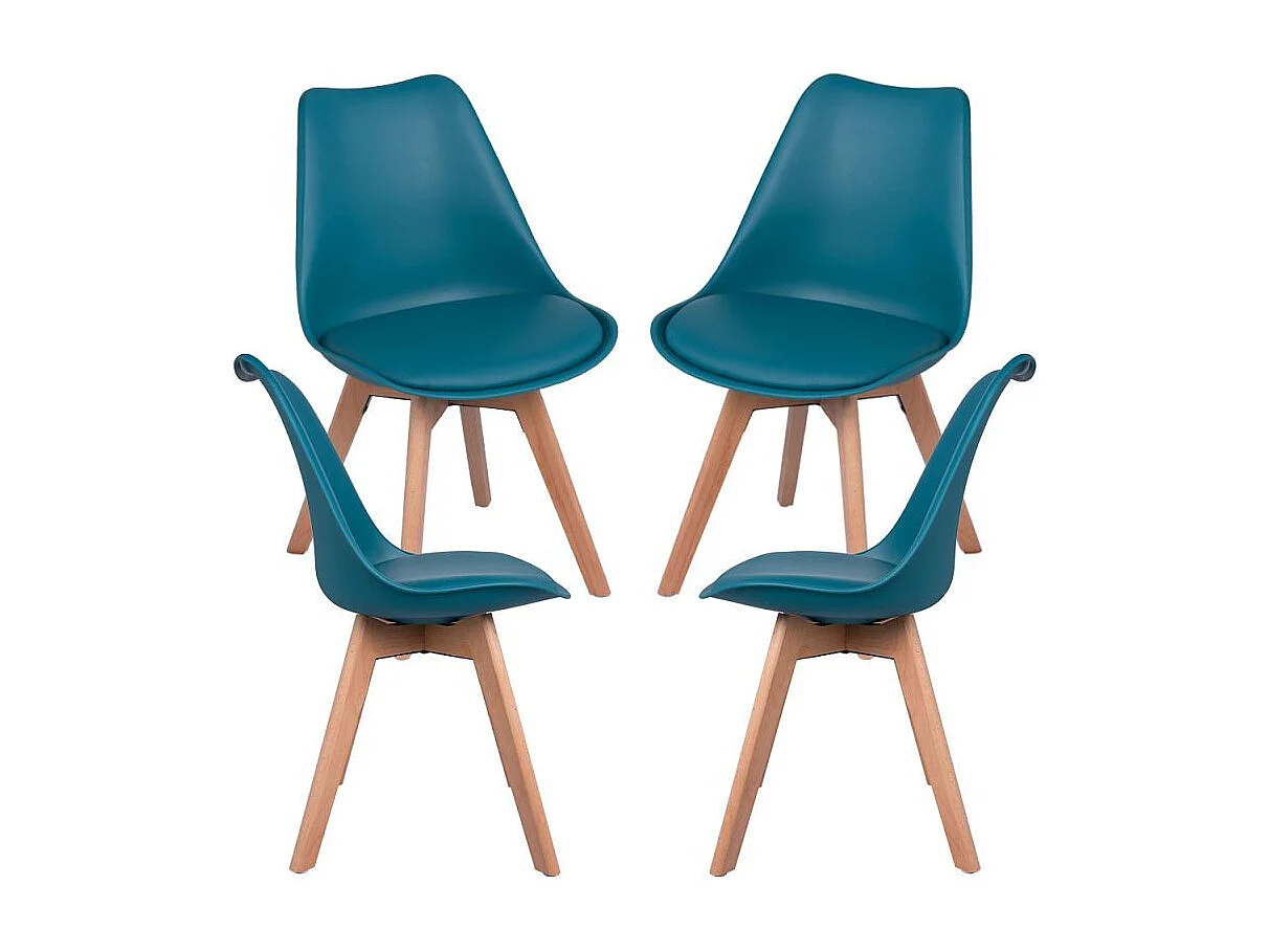 Packs Sillas Comedor - Pack 4 Sillas Synk Basic - Verde azulado