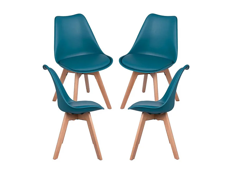 Packs Sillas Comedor - Pack 4 Sillas Synk Basic - Verde azulado
