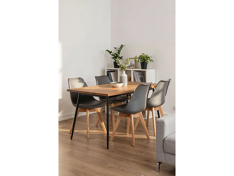 Packs Sillas Comedor - Pack 4 Sillas Synk Basic - Gris oscuro