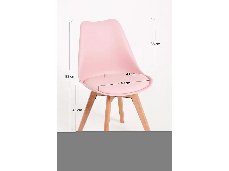 Sillas Comedor - Silla Synk Basic - Rosa