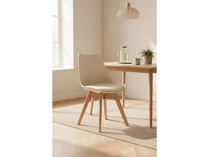 Sillas Comedor - Silla Synk Basic - Crema
