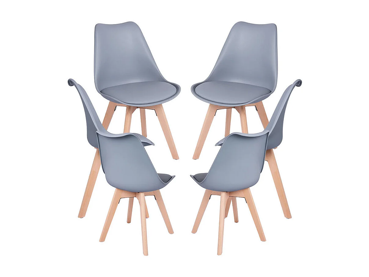 Packs Sillas Comedor - Pack 6 Sillas Synk Basic - Gris claro