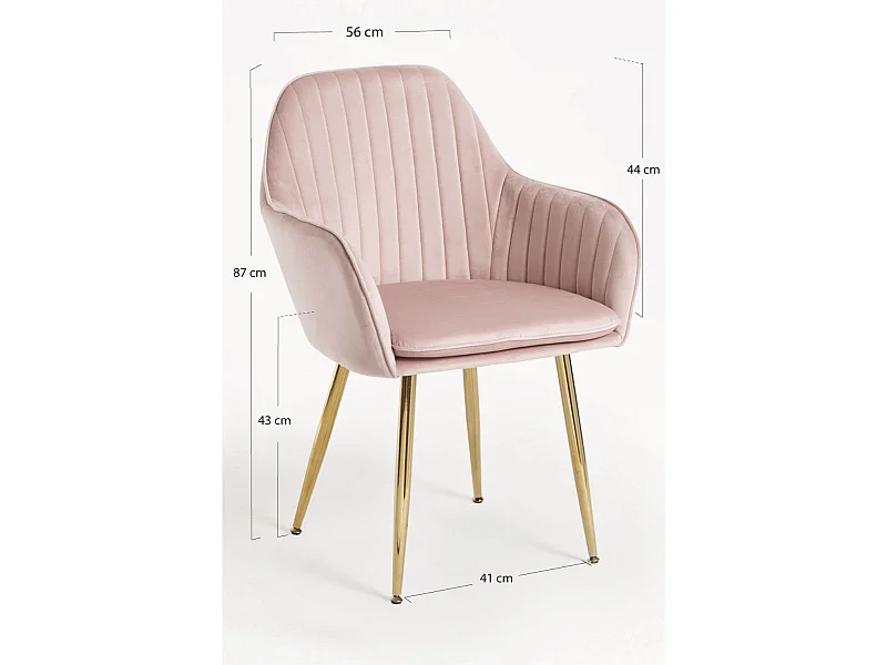 Packs Sillas Comedor - Pack 6 Sillas Chic Golden - Rosa