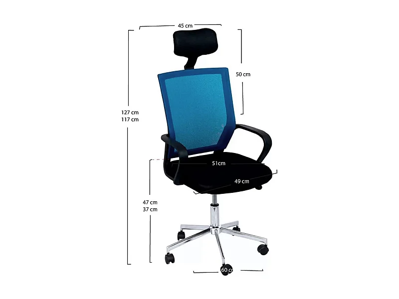 Silla de Escritorio sin brazos Solium - Diseño innovador - Ideal para Estudio y Oficinas