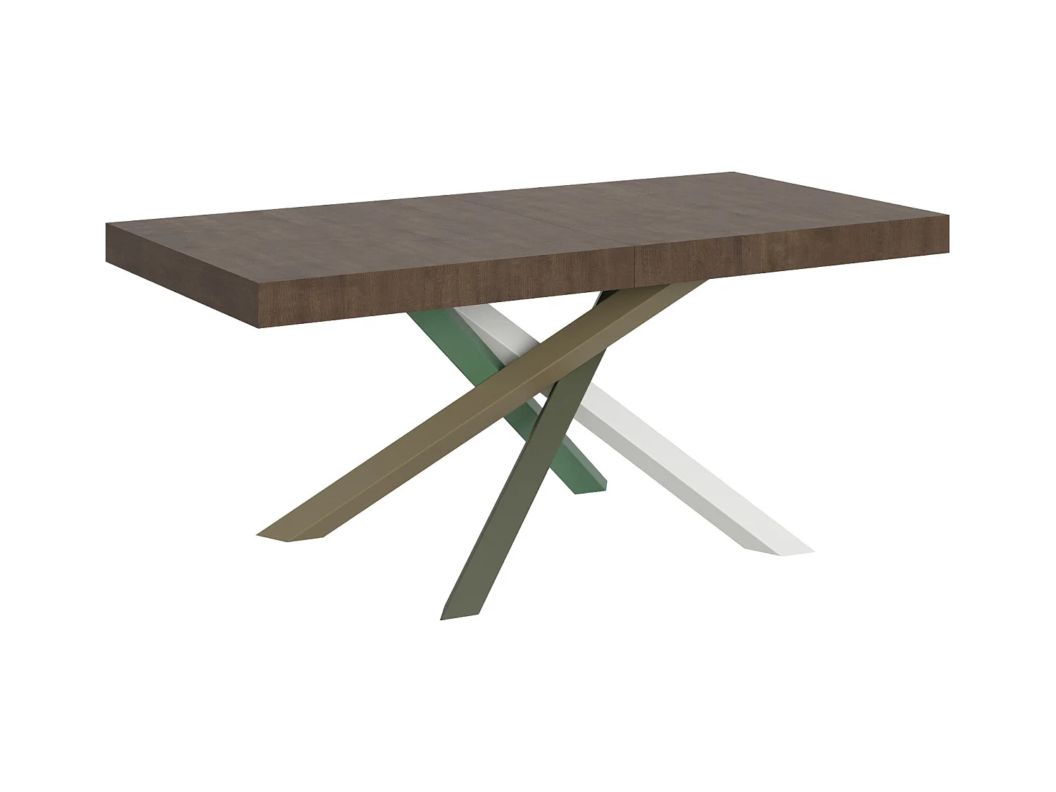 Table extensible 90x180/284 cm Volantis Noyer cadre 4/A