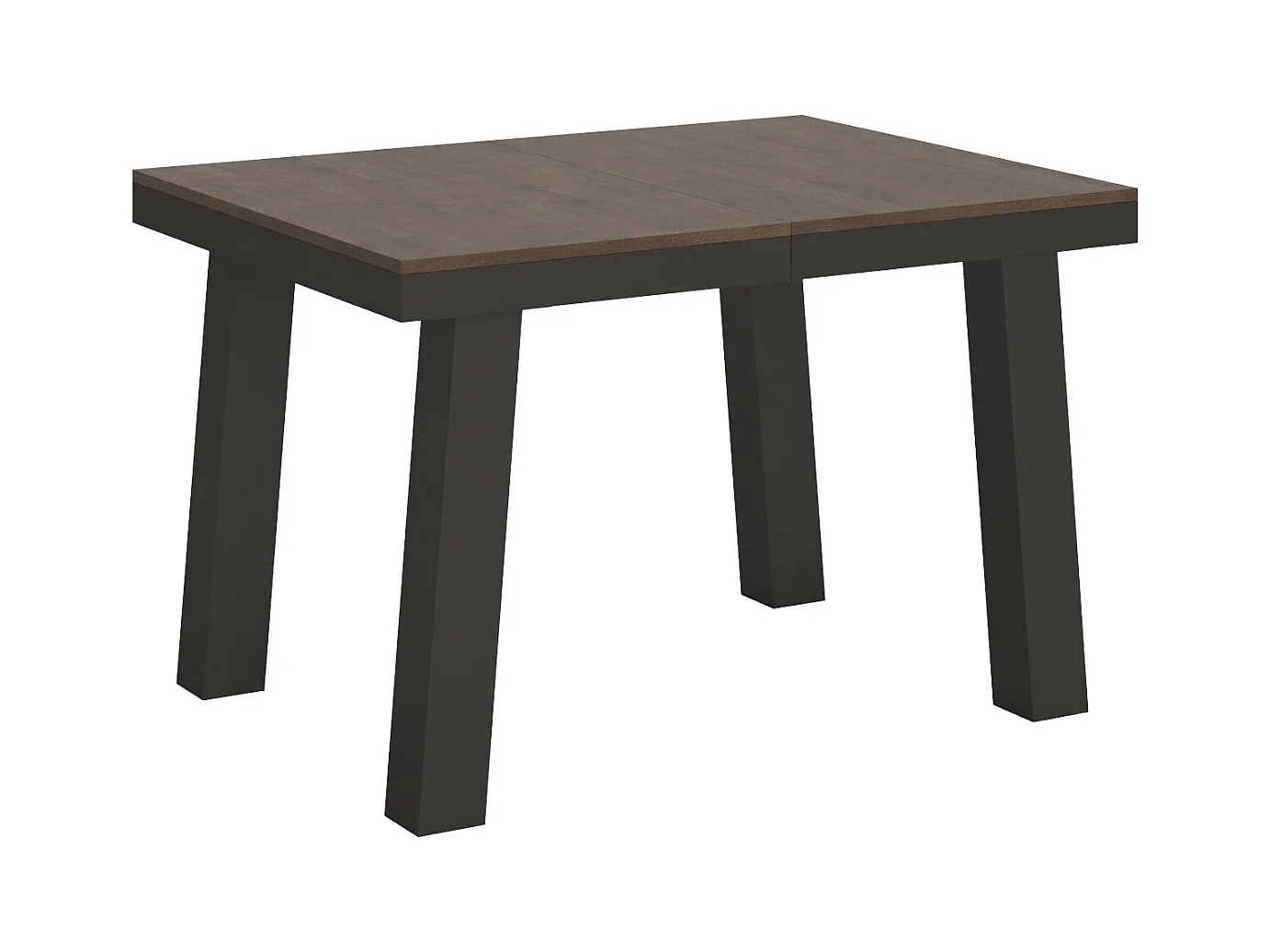 Uitschuifbare tafel 90x120/380 cm Bridge Evolution walnoot frame antraciet