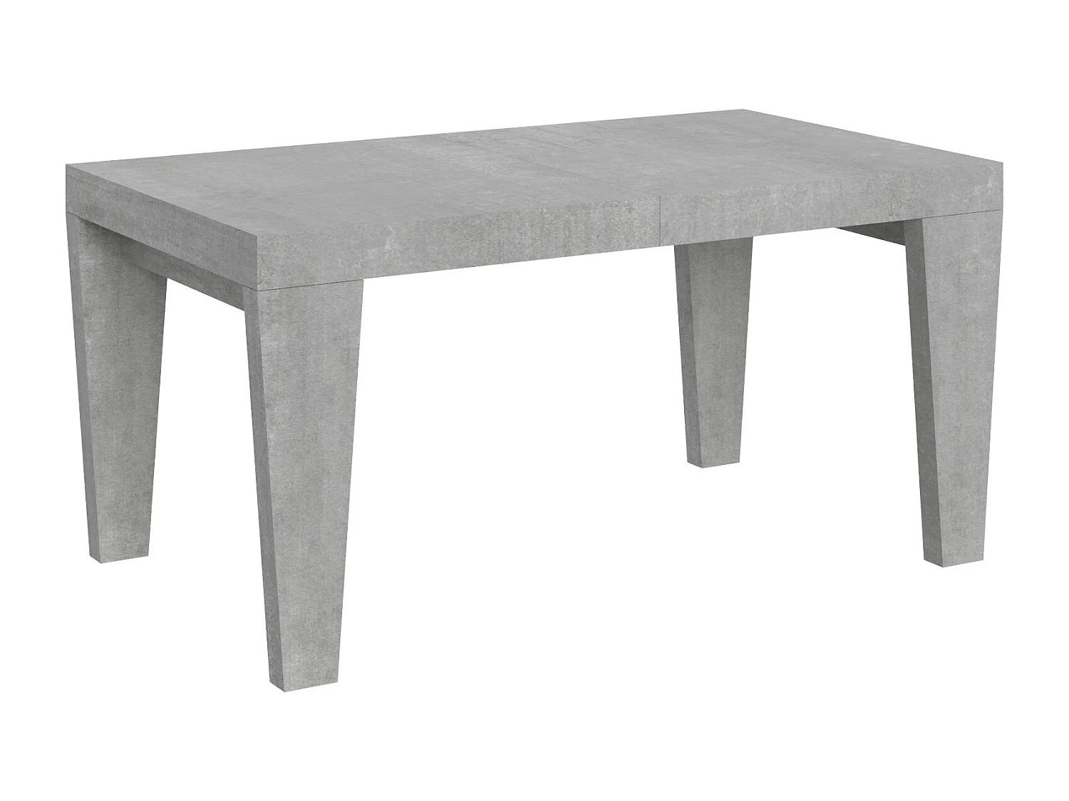 Table extensible 160/264x90 cm Spimbo gris béton