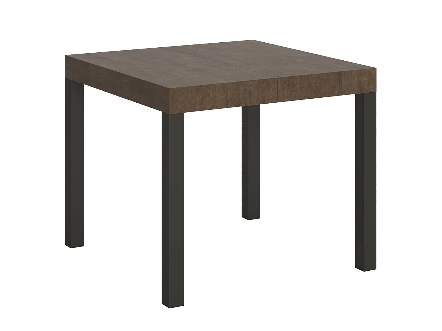Stół rozkładany 90/246x90 cm Everyday orzech nogi antracytowe