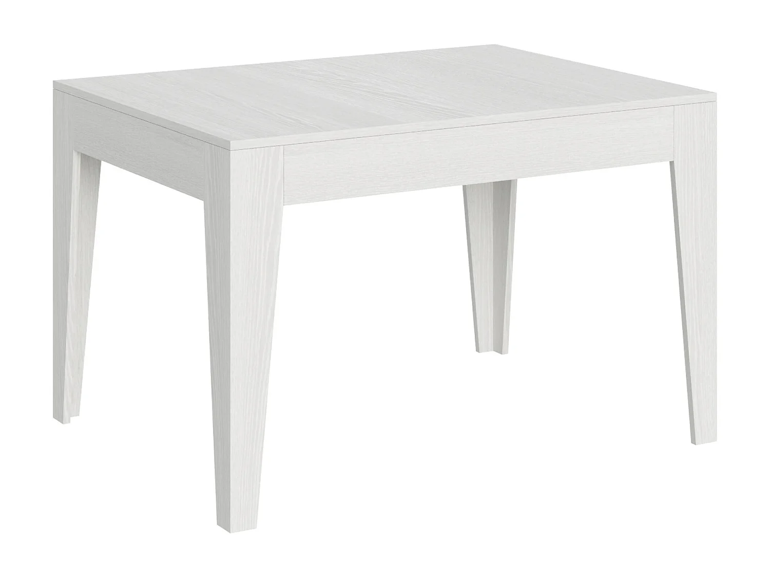 Mesa de jantar extensível 90x120/180 cm Cico Cinza Branca