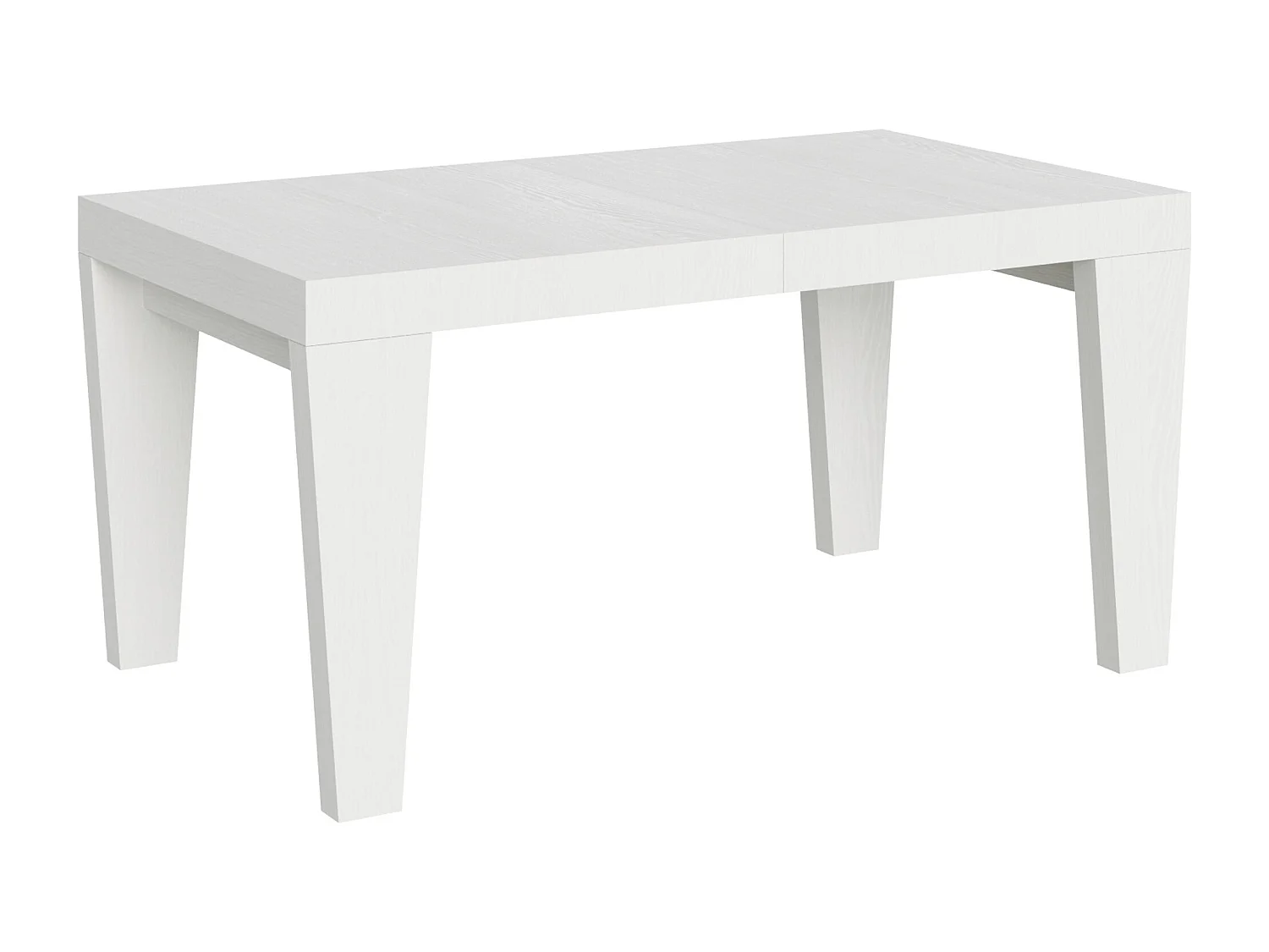 Uitschuifbare tafel 160/420x90 cm Spimbo eiken wit