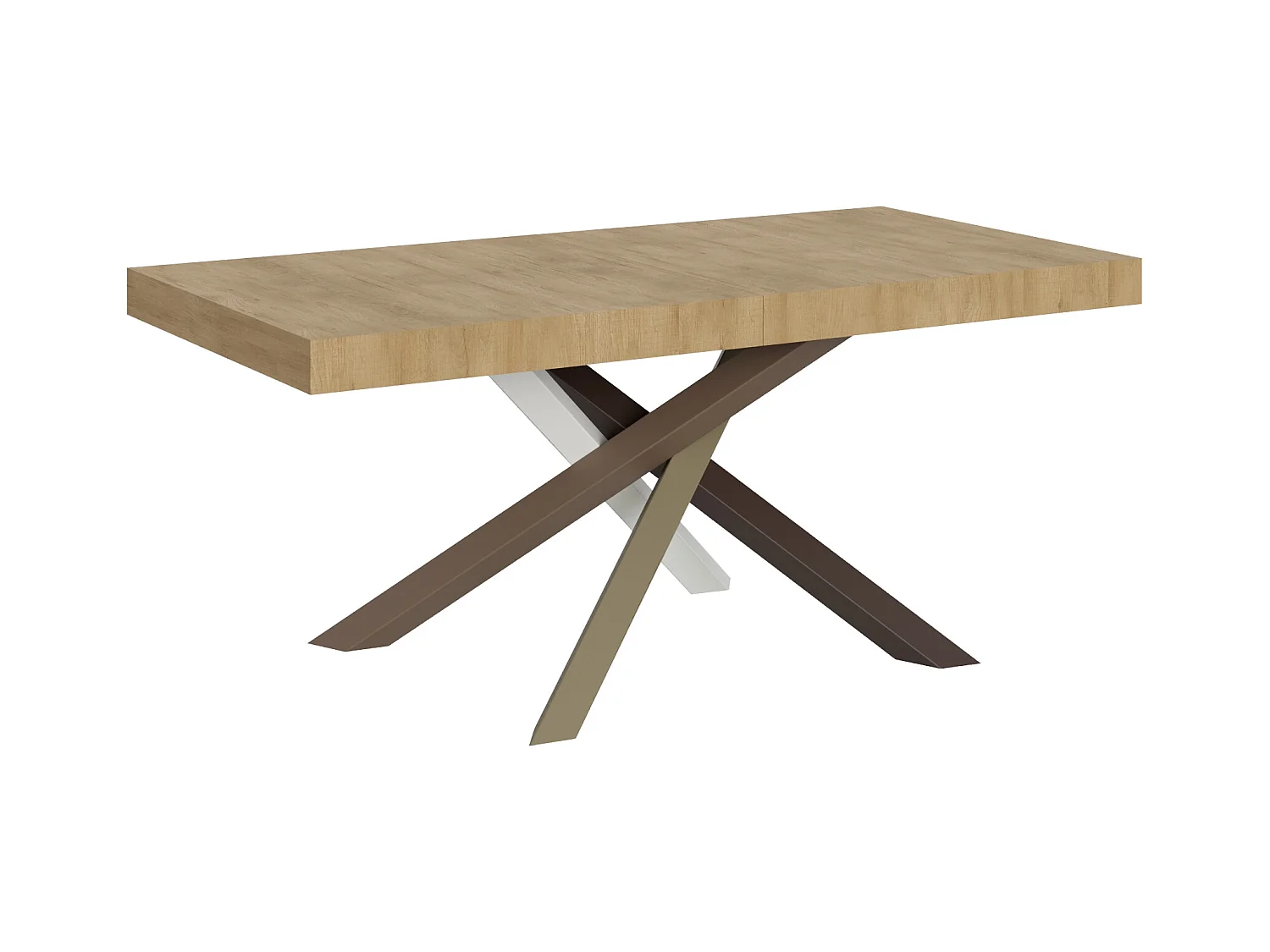 Table extensible 90x180/284 cm Volantis Chêne Nature cadre 4/C