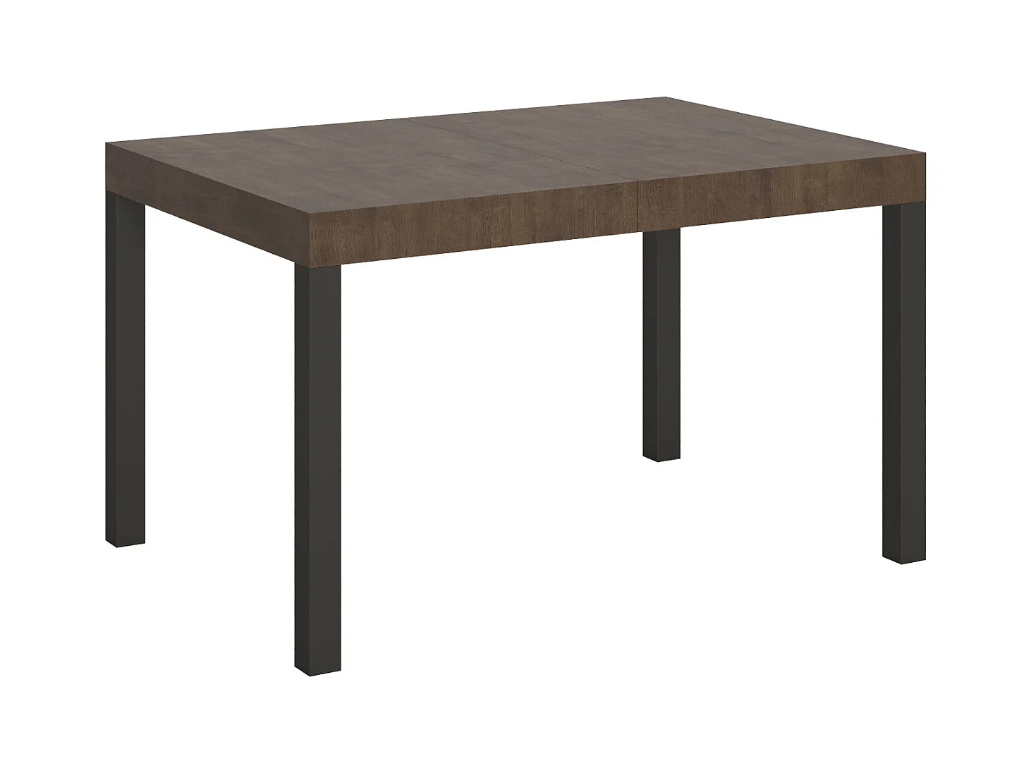Table extensible 90x130/390 cm Everyday Noyer cadre Anthracite