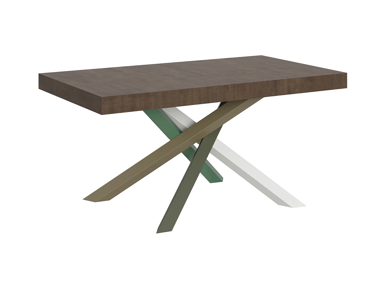 Table extensible 90x160/420 cm Volantis Noyer cadre 4/A