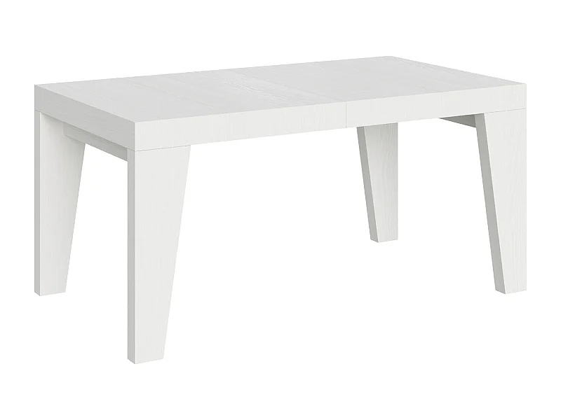 Table extensible 160/264x90 cm Naxy frêne blanc