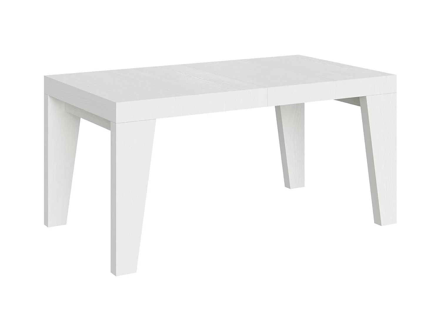 Table extensible 90x160/264 cm Naxy Frêne Blanc