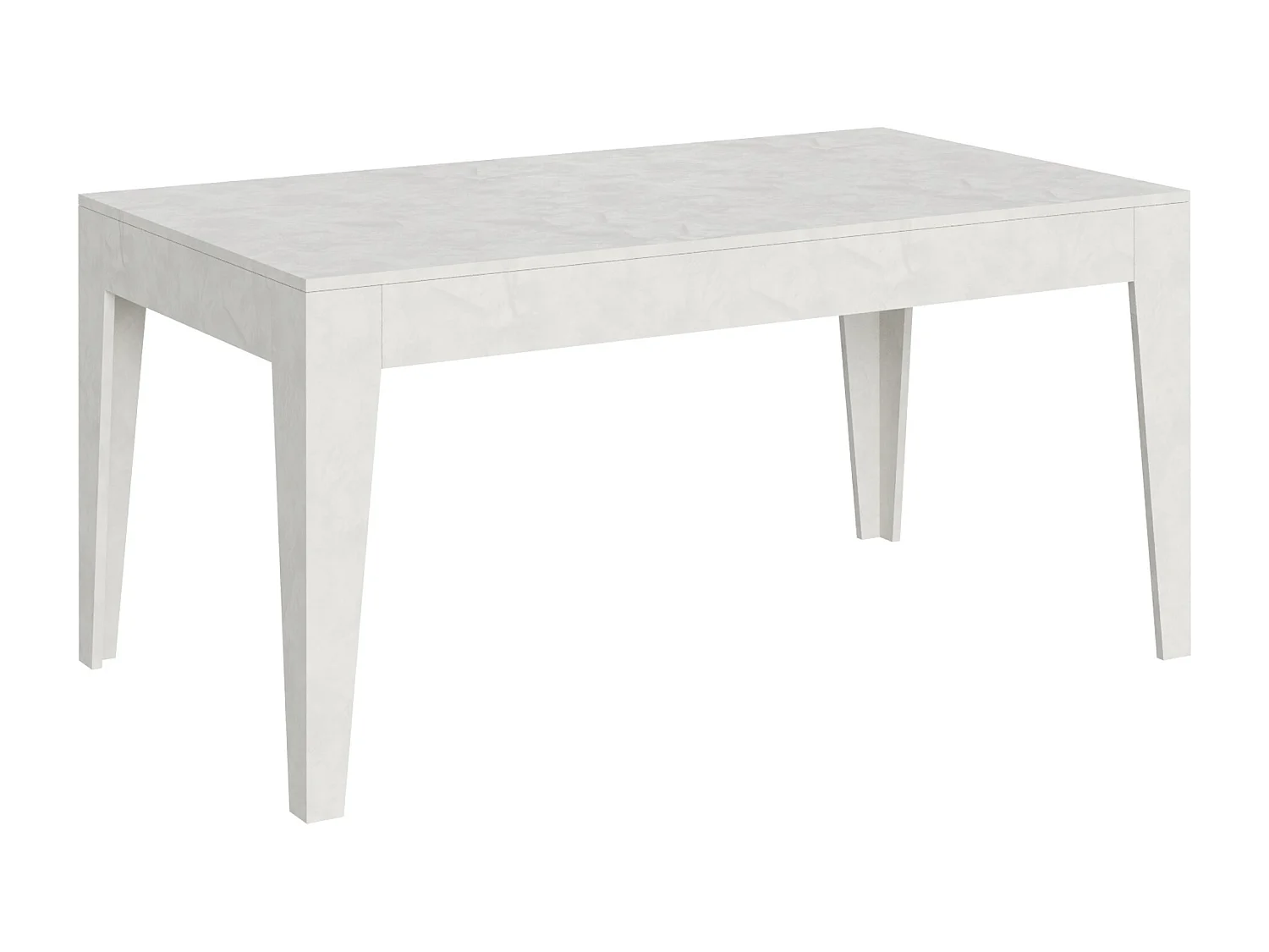 Ausziehtisch 90x160/220 cm Cico Effekt weiß gespachtelt