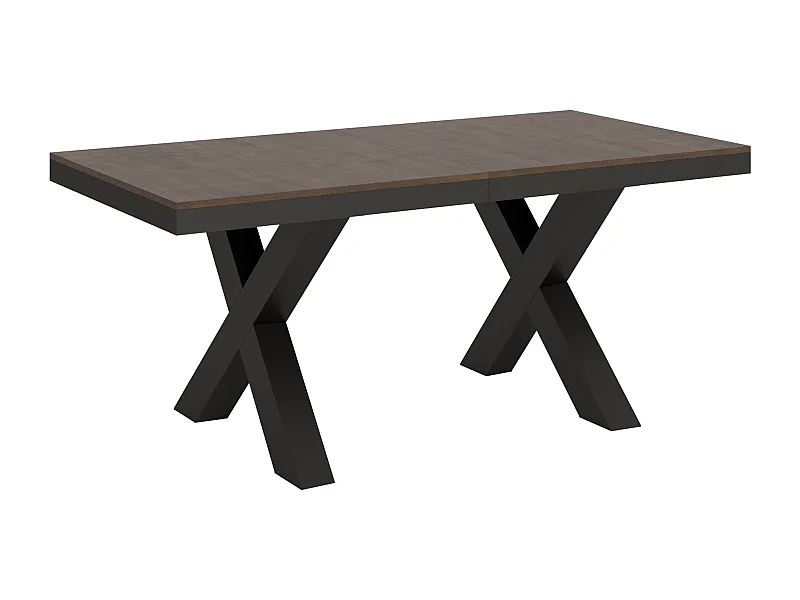 Mesa extensible 90x180/284 cm Traffic Evolution Nogal estructura Antracita