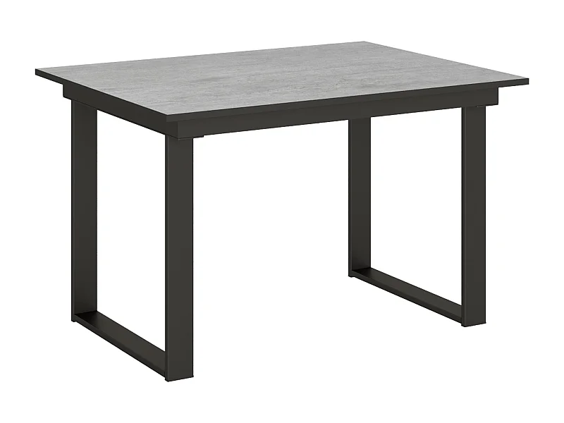 Mesa de jantar extensível 90x120/180 cm Bandos Cimento quadro Antracite