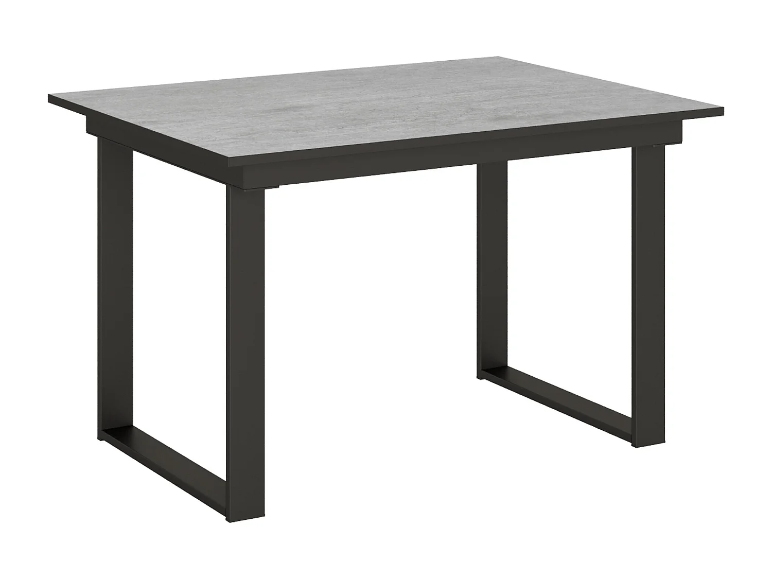 Mesa de jantar extensível 90x120/180 cm Bandos Cimento quadro Antracite