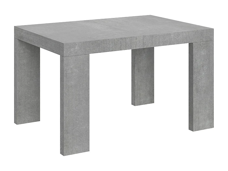Rechthoekige uitschuifbare tafel 130 tot 234 cm betongrijs Ribo-Steun 2 voet