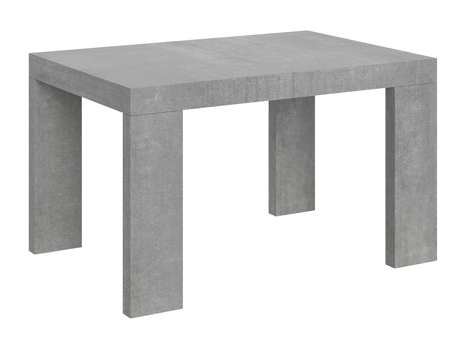 Table extensible 130/234x90 cm Roxell gris béton