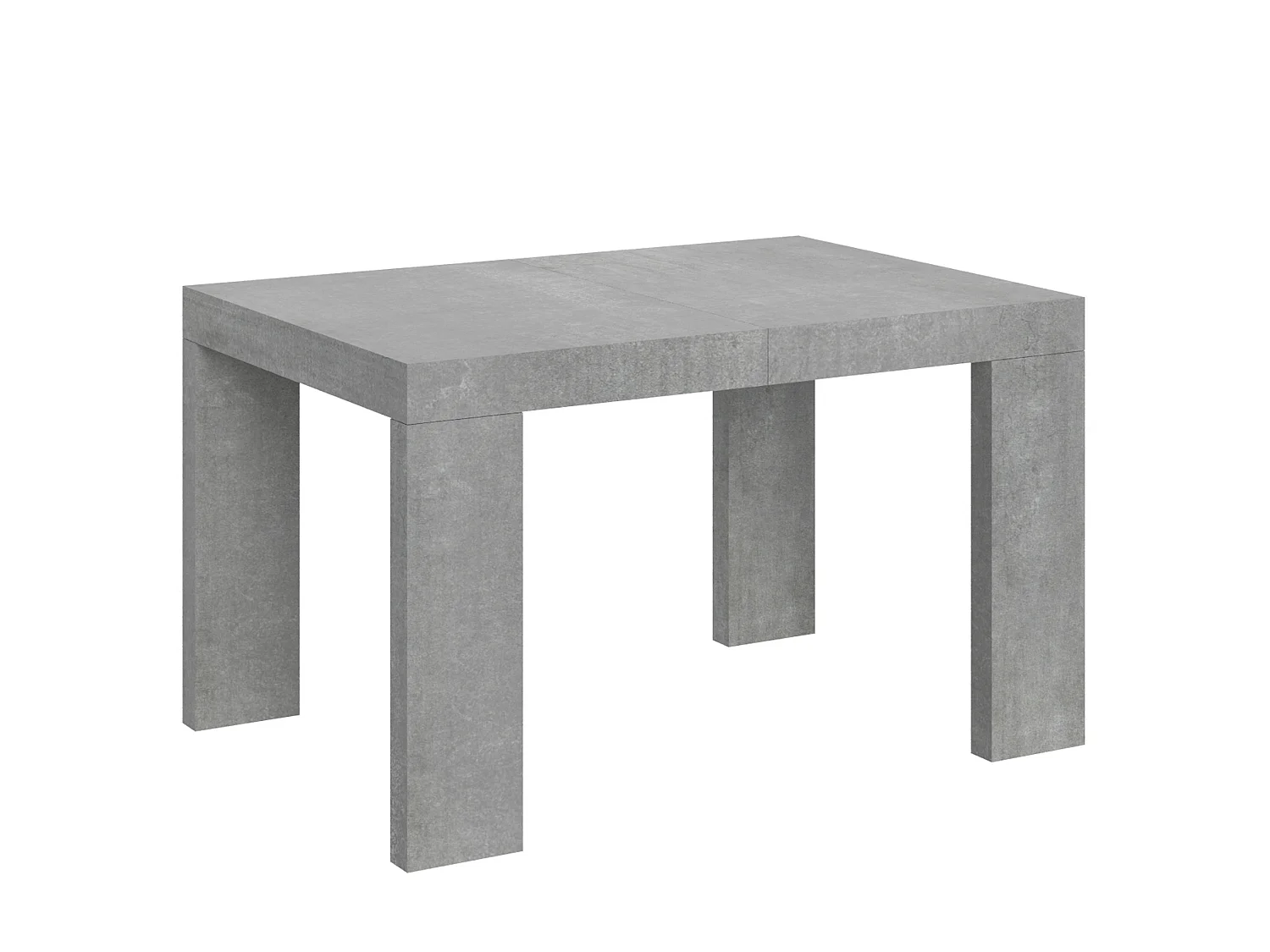 Table extensible 130/234x90 cm Roxell gris béton