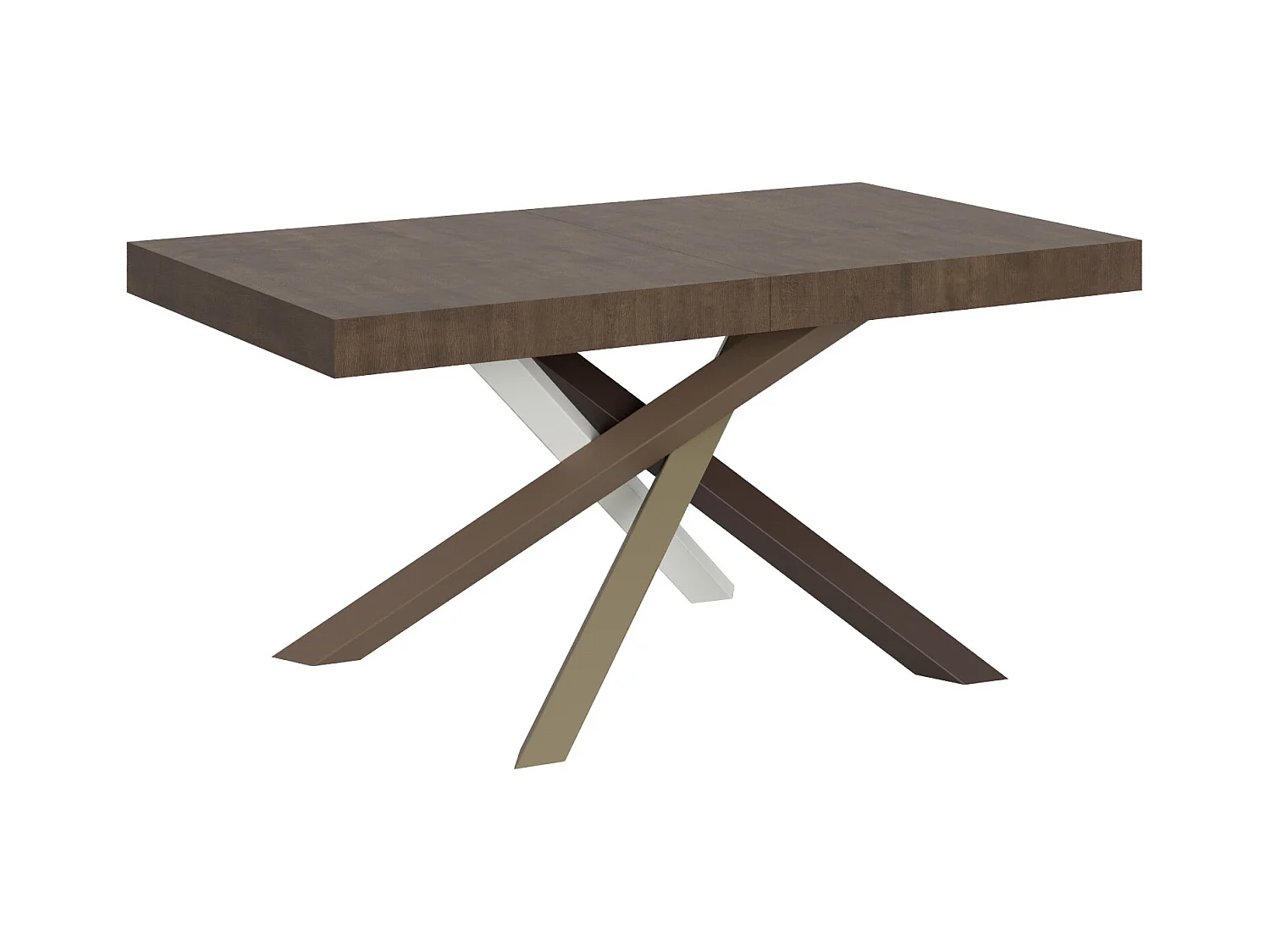 Table extensible 90x160/420 cm Volantis Noyer cadre 4/C