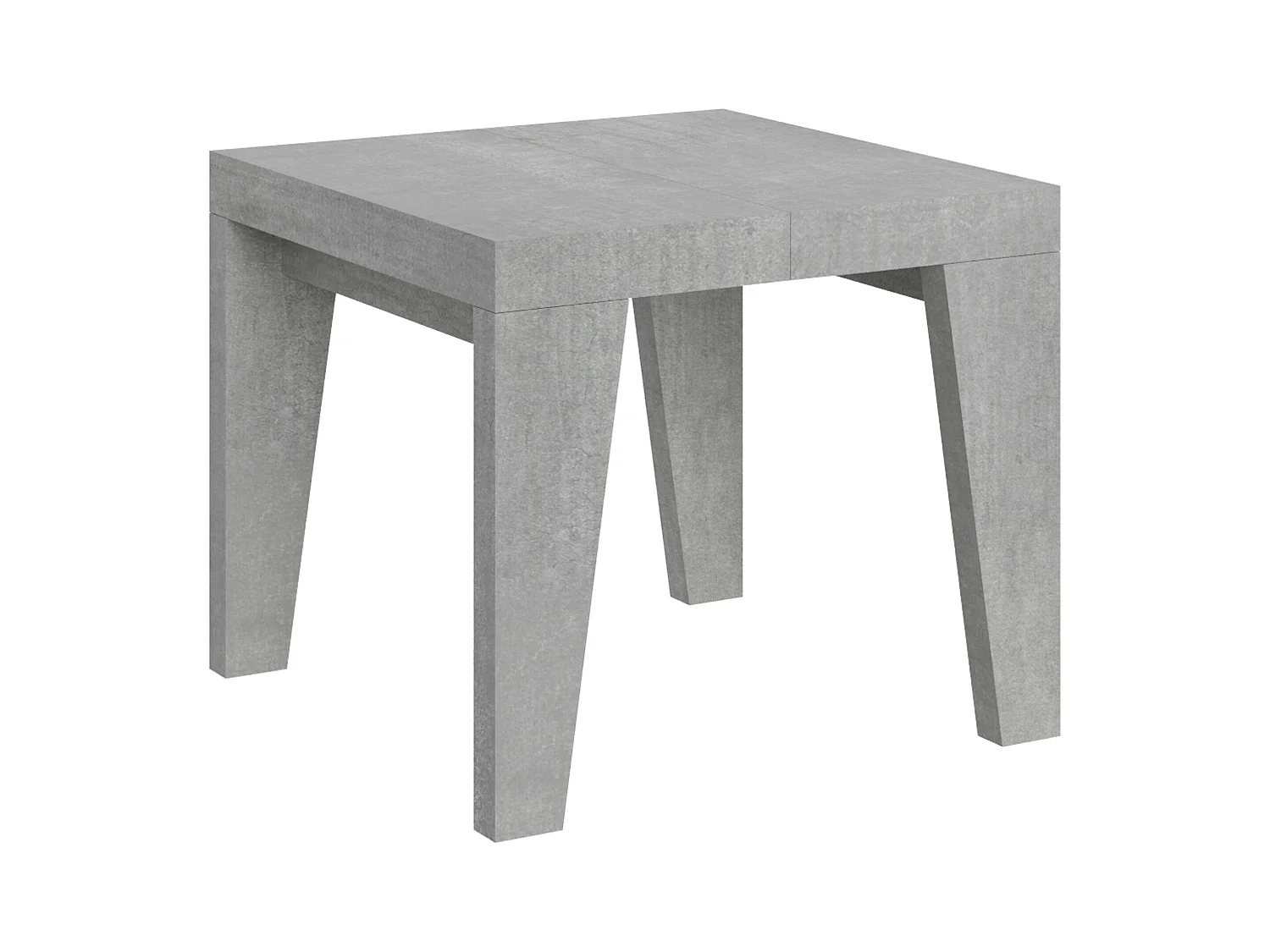 Table extensible 90x90/246 cm Naxy Gris Béton