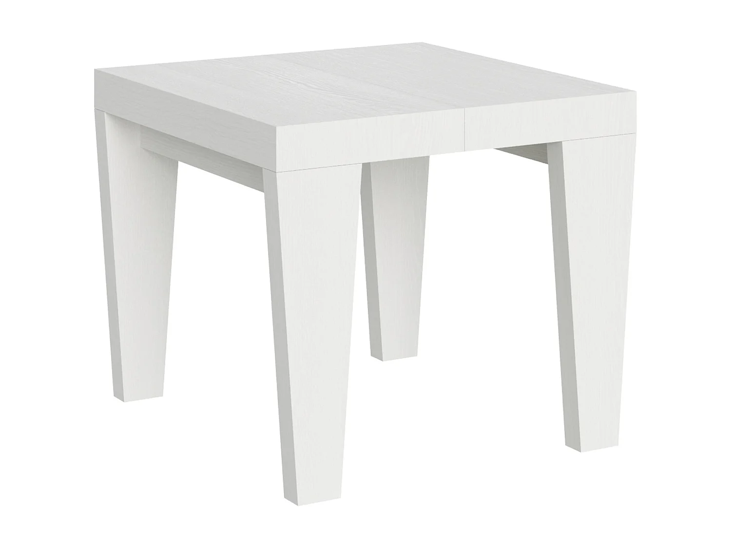 Table extensible 90/246x90 cm Spimbo frêne blanc
