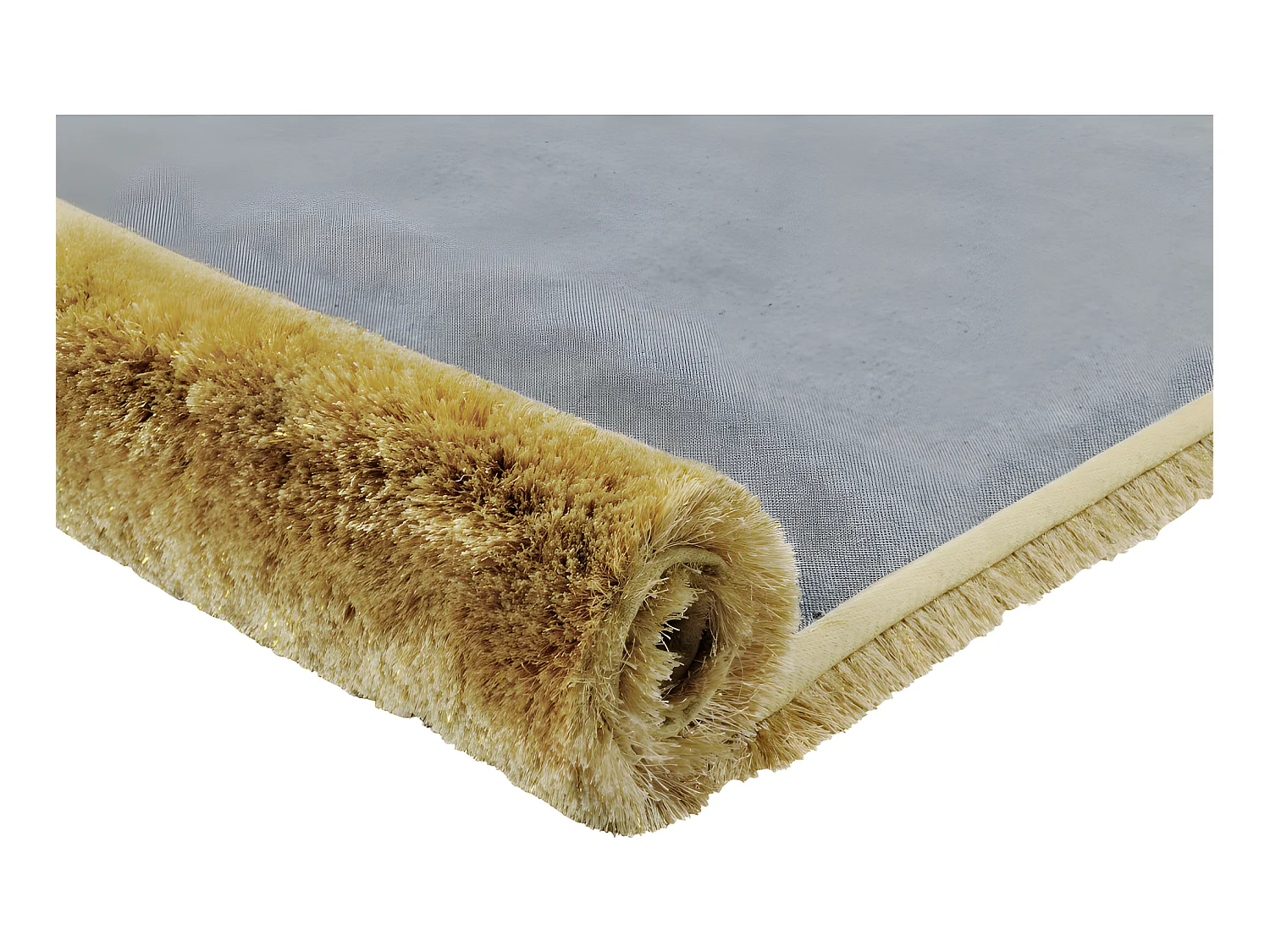 Dywan shaggy LOLLY - Złoty - 160 x 230 cm